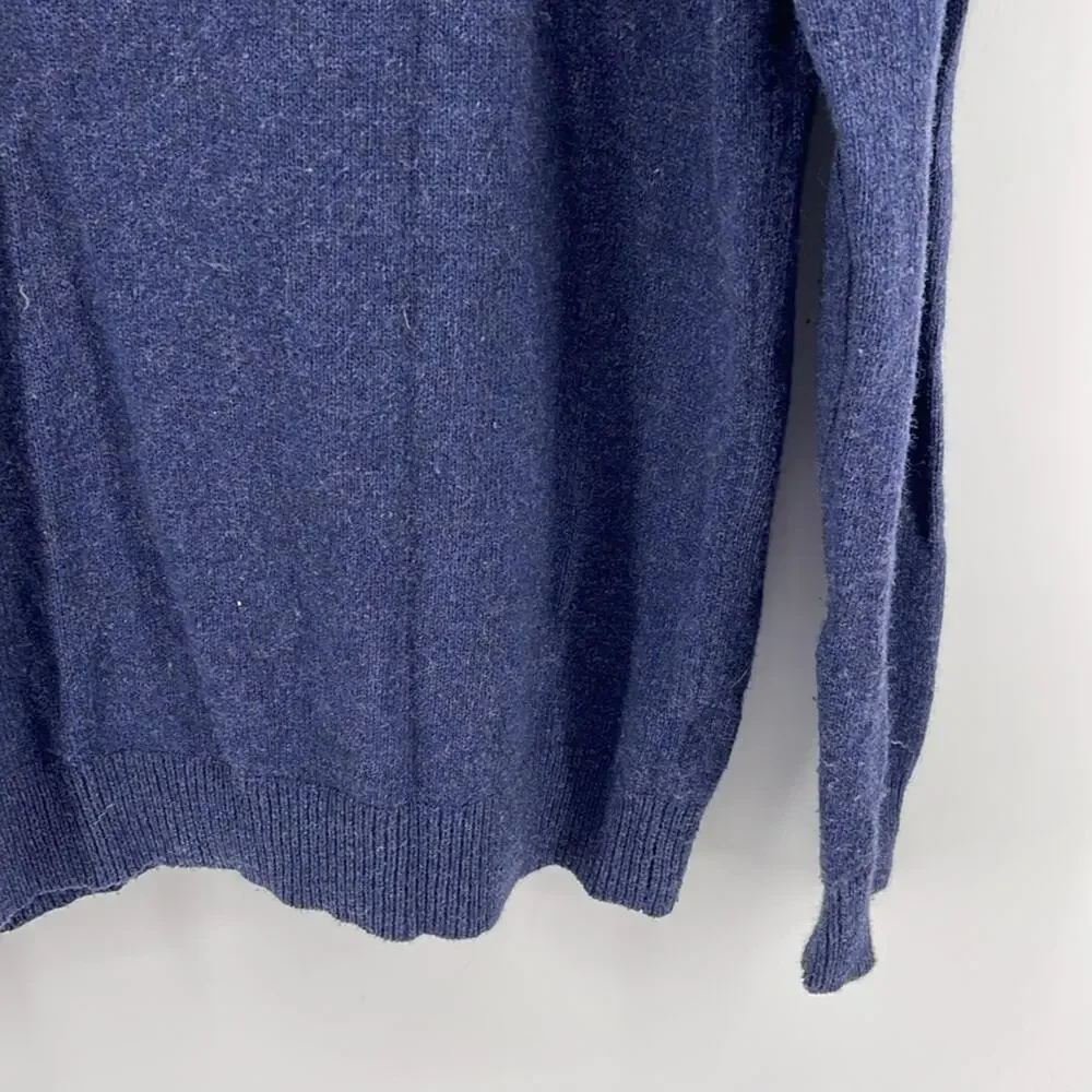 J. Crew Slim fit rugged Merino wool blend crew neck knit sweater sz L